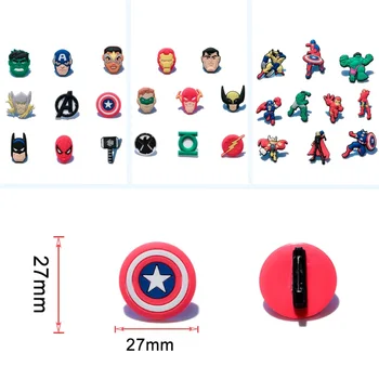 50pcs Avengers Superhero Cartoon PVC Badges Pins Brooches Pinback Button Uniform Hat Backpack Accessories Kids Gift Party Favor
50pcs Avengers Superhero Cartoon PVC Badges Pins Brooches Pinback Button Uniform Hat Backpack Accessories Kids Gift Party Favor