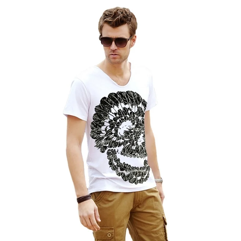 men's t-shirts Brand New Fashion 3D Skull Skeleton Print T Shirt Short Sleeve V-neck men's shirts tops tees TX96-R
men's t-shirts Brand New Fashion 3D Skull Skeleton Print T Shirt Short Sleeve V-neck men's shirts tops tees TX96-R