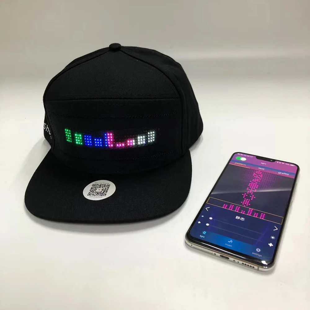 Wireless Bluetooth LED hat LED cap scrolling LED display hat 12*48 size led sign internal external led message sign LED name hat
Wireless Bluetooth LED hat LED cap scrolling LED display hat 12*48 size led sign internal external led message sign LED name hat