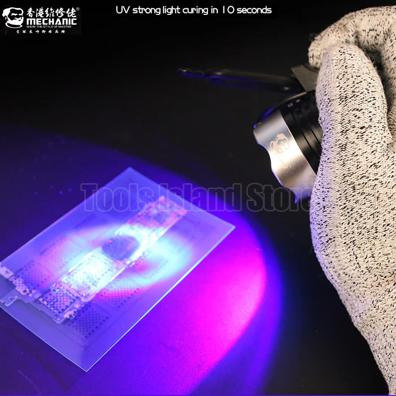MECHANIC Industrial UV UV Green oil curing lamp Multifunctional ultraviolet lamp Preheating maintenance of motherboard chip
MECHANIC Industrial UV UV Green oil curing lamp Multifunctional ultraviolet lamp Preheating maintenance of motherboard chip