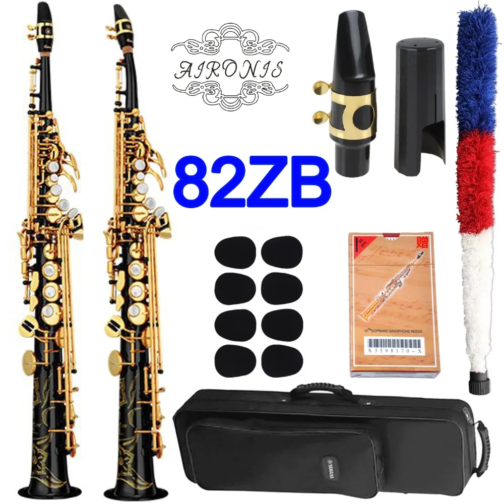 New Saxophone Soprano 82ZB Professional Soprano Sax Custom Black Lacquer Single Piece Straight With Mouthpiece Reeds Neck Case
New Saxophone Soprano 82ZB Professional Soprano Sax Custom Black Lacquer Single Piece Straight With Mouthpiece Reeds Neck Case
