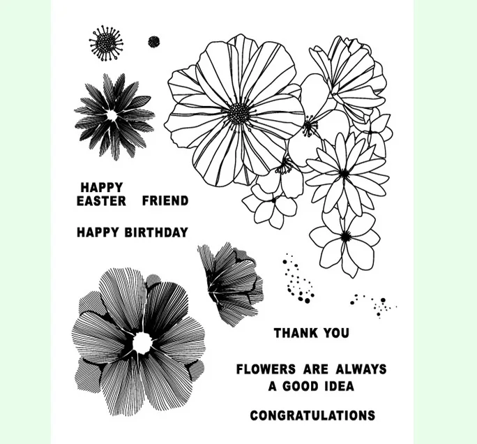 flower Transparent Clear Stamps for DIY Scrapbooking/Card Making/Kids Christmas Fun Decoration Supplies
flower Transparent Clear Stamps for DIY Scrapbooking/Card Making/Kids Christmas Fun Decoration Supplies