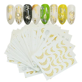 30 Sheets Gold Silver Nail Art Water Sticker Feather Flower Spider Design Decal For Nails Decoration Nail Art
30 Sheets Gold Silver Nail Art Water Sticker Feather Flower Spider Design Decal For Nails Decoration Nail Art