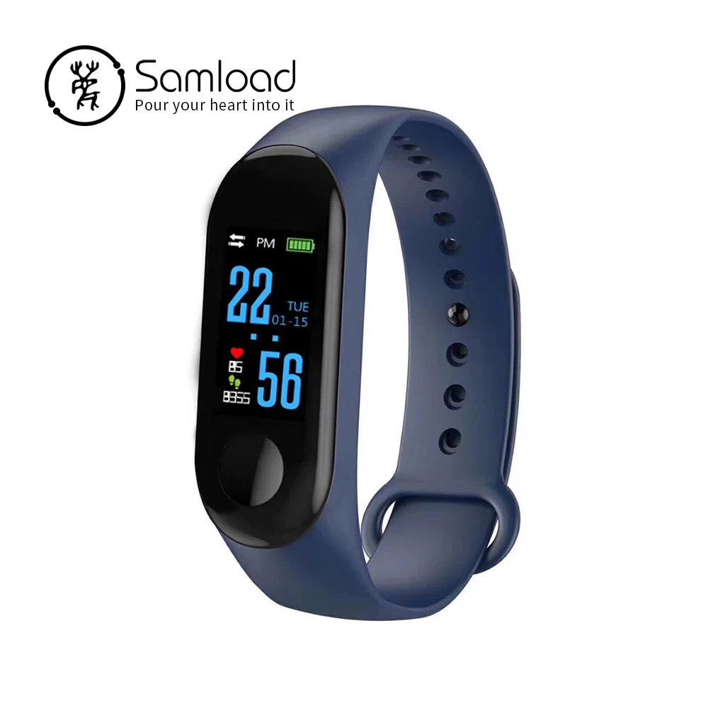 Samload New Fitness Tracker M3 Color Screen Smart Bracelet Blood Pressure Heart Rate Monitor Sport Smart Band for xiaomi iPhone
Samload New Fitness Tracker M3 Color Screen Smart Bracelet Blood Pressure Heart Rate Monitor Sport Smart Band for xiaomi iPhone