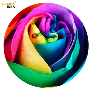 HUGSIDEA 60*60cm Floral Style Round Carpet 3D Colorful Flower Rose Printed Rugs Tapis for Bedroom Bathroom Living Room Doormat
HUGSIDEA 60*60cm Floral Style Round Carpet 3D Colorful Flower Rose Printed Rugs Tapis for Bedroom Bathroom Living Room Doormat