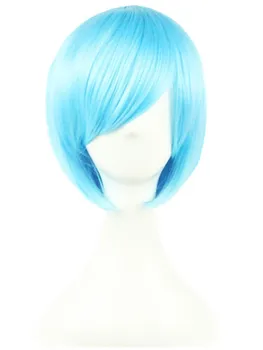 Cosplay Wig Fei-Show Synthetic Heat Resistant Fiber Wavy Sky Blue Inclined Bangs Hair Student Hairpiece Short Salon Party Peruca
Cosplay Wig Fei-Show Synthetic Heat Resistant Fiber Wavy Sky Blue Inclined Bangs Hair Student Hairpiece Short Salon Party Peruca