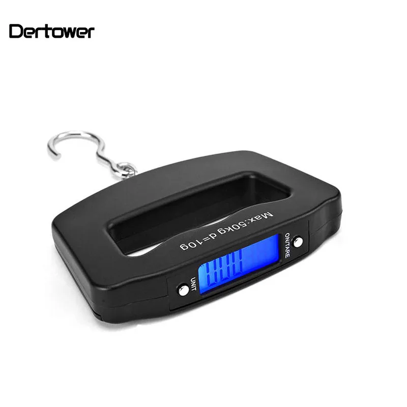 Portable Mini Digital Hand Held 50Kg*10g Fish Hook Hanging Scale Electronic Weighting Luggage Scale Blue Backlit LED Display
Portable Mini Digital Hand Held 50Kg*10g Fish Hook Hanging Scale Electronic Weighting Luggage Scale Blue Backlit LED Display