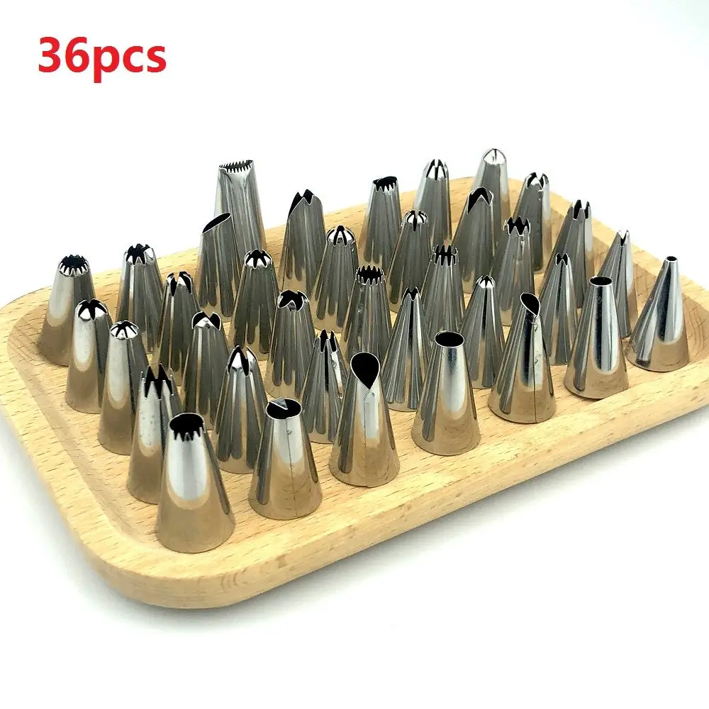 New 36pcs Stainless Steel Cupcake Cookies Icing Piping Nozzles Set Tips Cake Decorating Baking Pastry Decor Tips Tools Bakeware
New 36pcs Stainless Steel Cupcake Cookies Icing Piping Nozzles Set Tips Cake Decorating Baking Pastry Decor Tips Tools Bakeware
