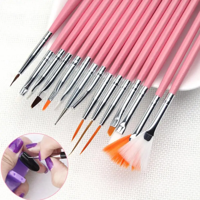 15Pcs Nail Art Brushes set Acrylic UV Gel Design Brush Set Painting Pen Tips Tools Kit #2U0212
15Pcs Nail Art Brushes set Acrylic UV Gel Design Brush Set Painting Pen Tips Tools Kit #2U0212
