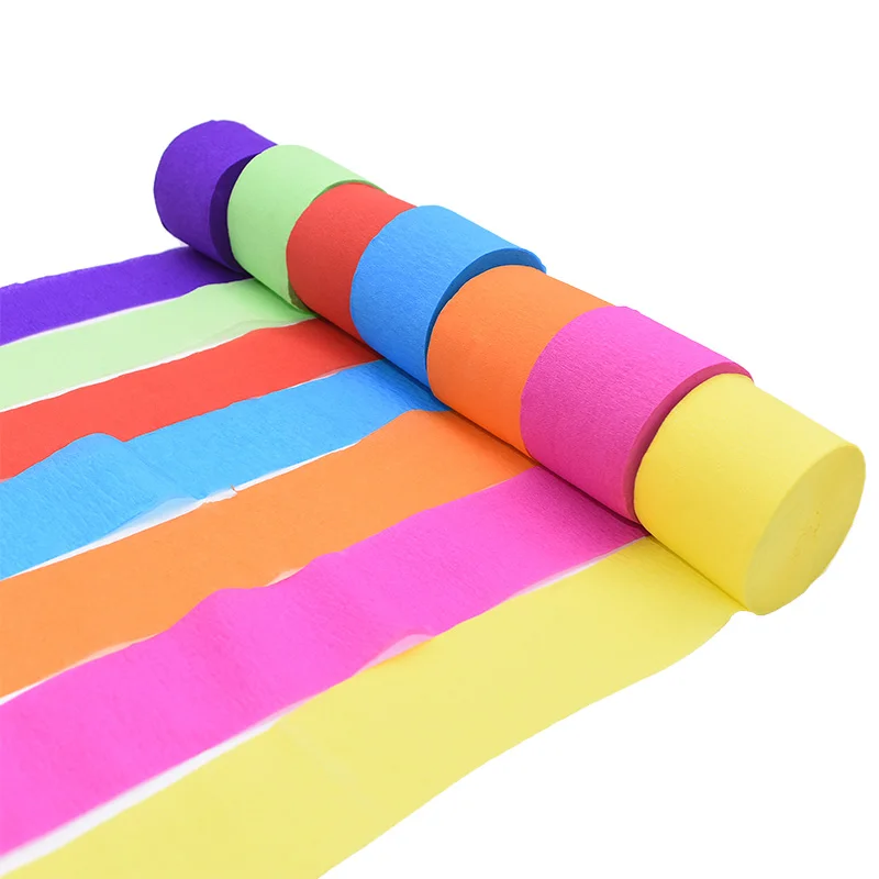 4.5CM* 25 M Decorative Crinkled Crepe Paper DIY Scrapbooking Fold Wrapping Craft Wrinkles Paper Roll Wedding Home Decorations
4.5CM* 25 M Decorative Crinkled Crepe Paper DIY Scrapbooking Fold Wrapping Craft Wrinkles Paper Roll Wedding Home Decorations