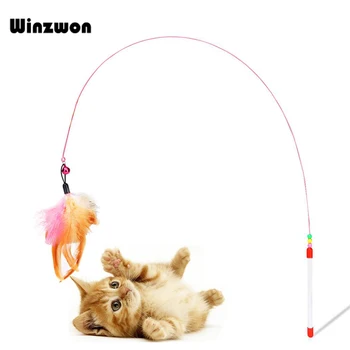 1Pcs 100cm Length Pets Cats Toys Interactive Natural Feather Plush Cat Catcher Teaser Toy Cats Products With Colorful Bell
1Pcs 100cm Length Pets Cats Toys Interactive Natural Feather Plush Cat Catcher Teaser Toy Cats Products With Colorful Bell