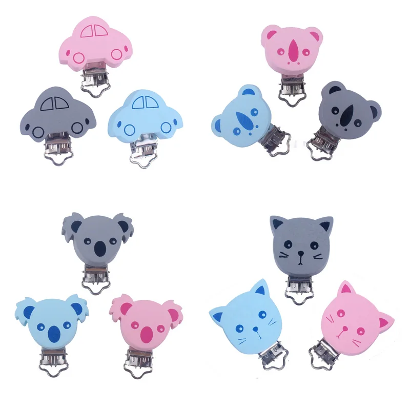 3Pcs Newest Cute Car Koala Bear Cat Pacifier Clips DIY Newborn Dummy Nipple Holder for Infant Feeding Anti-lost
3Pcs Newest Cute Car Koala Bear Cat Pacifier Clips DIY Newborn Dummy Nipple Holder for Infant Feeding Anti-lost