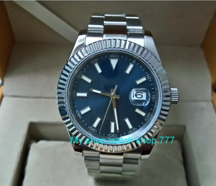 41MM PARNIS Blue dial Automatic Self 