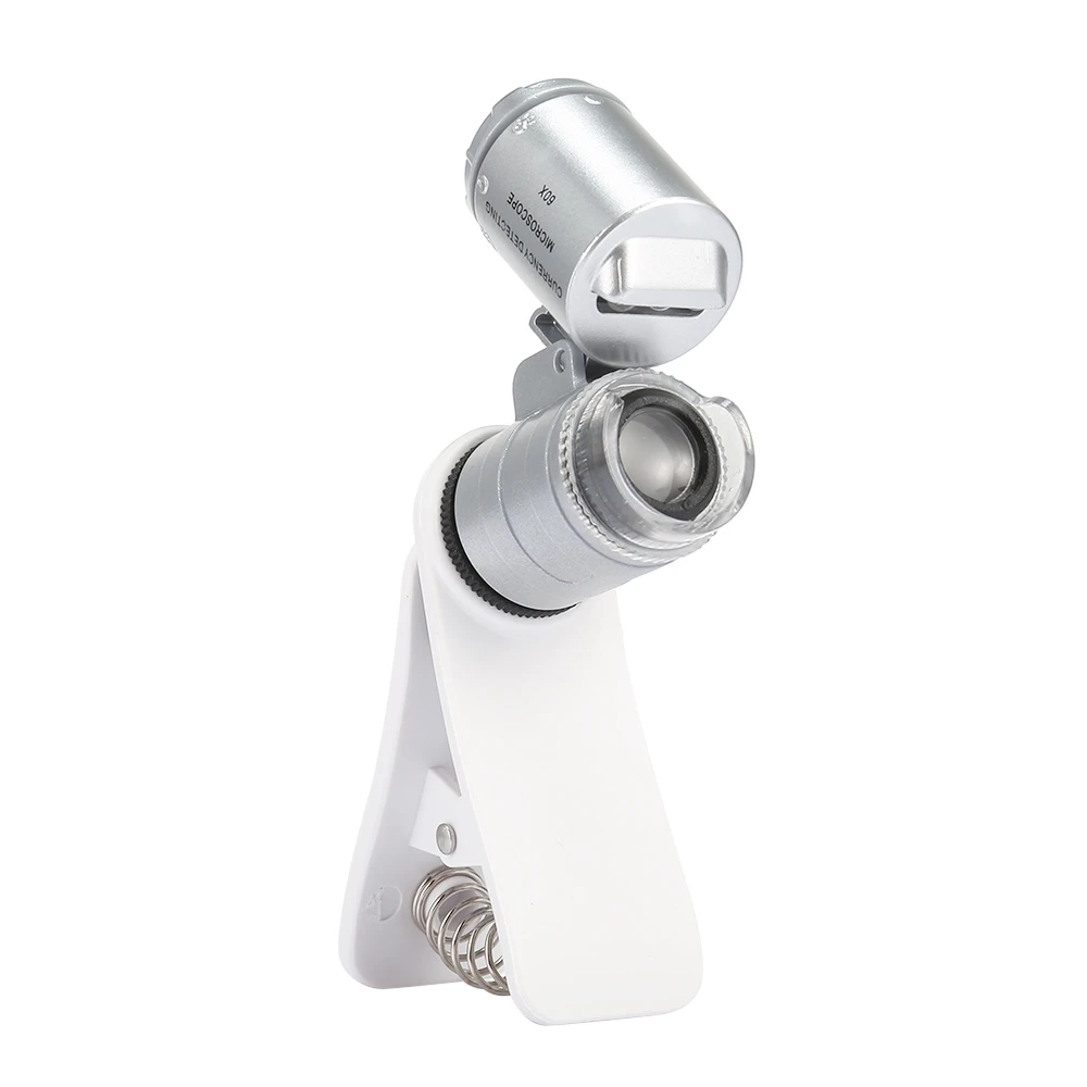 2017 New Arrival Latest Fancy 60x Universal Clip-type LED Cellphone Microscope Loupe Jeweler Antique Evaluating Magnifier Gift
2017 New Arrival Latest Fancy 60x Universal Clip-type LED Cellphone Microscope Loupe Jeweler Antique Evaluating Magnifier Gift