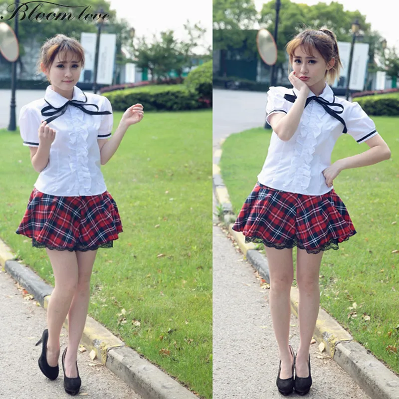 S-XXL Anime Cosplay School Uniform Lolita School Girls Uniforms White T-shirt Plaid Skirt Sailor Suits
S-XXL Anime Cosplay School Uniform Lolita School Girls Uniforms White T-shirt Plaid Skirt Sailor Suits