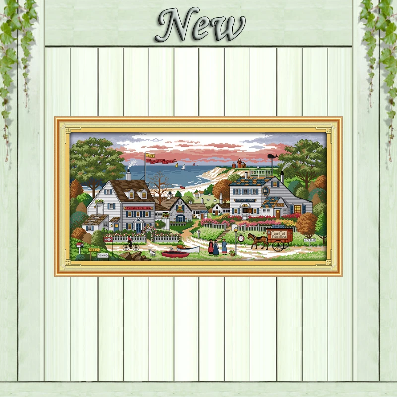 Europe Comfortable bay Scenery painting 11CT counted printed on Canvas DMC 14CT Cross Stitch diy Embroidery kits Needlework Sets
Europe Comfortable bay Scenery painting 11CT counted printed on Canvas DMC 14CT Cross Stitch diy Embroidery kits Needlework Sets