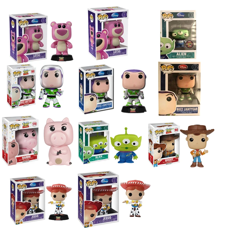 Funko POP Toy Story ALIEN Buzz Lightyear Woody Hamm alien Jessie Lotso Vinyl Action Figures Collection Model toys
Funko POP Toy Story ALIEN Buzz Lightyear Woody Hamm alien Jessie Lotso Vinyl Action Figures Collection Model toys