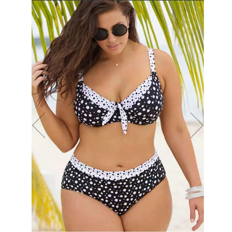 2019 Super large code bikini Split Body swimsuit fashion wading swimming swimsuit Female dot Bathing Suits Swimwear Beach Wear
2019 Super large code bikini Split Body swimsuit fashion wading swimming swimsuit Female dot Bathing Suits Swimwear Beach Wear