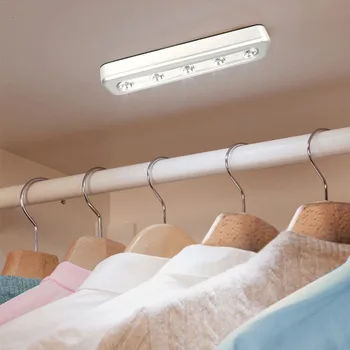 1pc Mini LED Tap Lights 5 LEDs Night Light Self-Stick Wireless Wall Lamp Emergency Wardrobe Cabinet Push Touch Lamp Closet Light
1pc Mini LED Tap Lights 5 LEDs Night Light Self-Stick Wireless Wall Lamp Emergency Wardrobe Cabinet Push Touch Lamp Closet Light