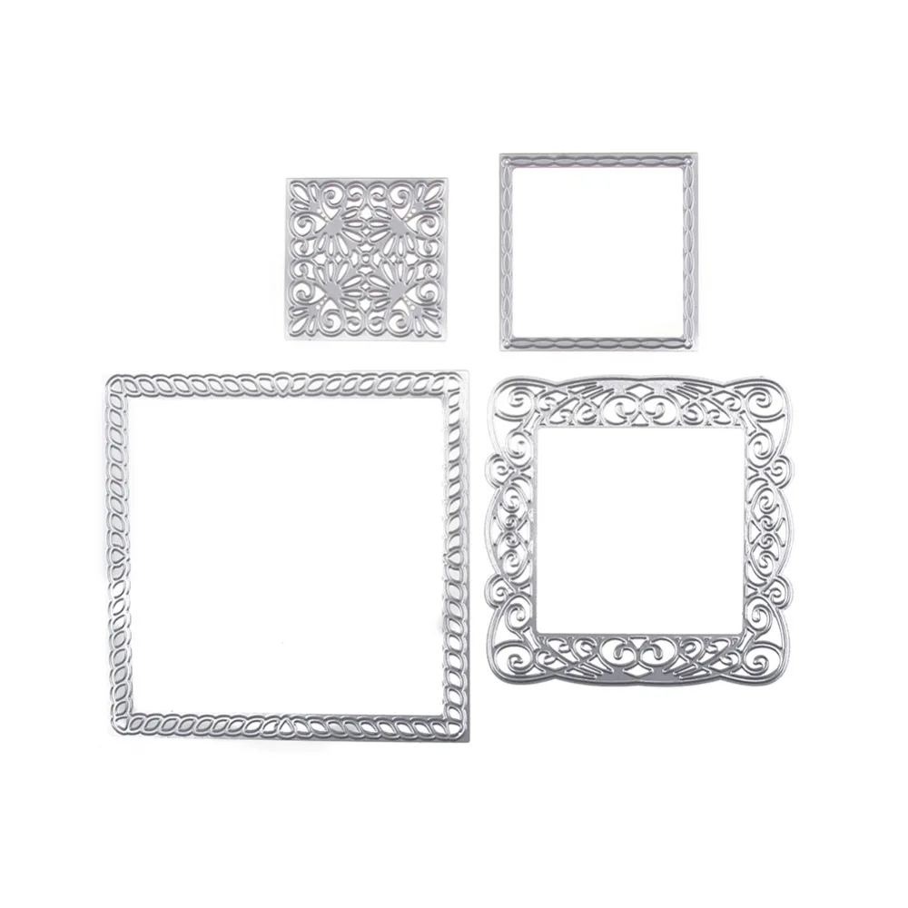 4Pcs/set Square Flower Hollow Shape Pattern Metal Cutting Dies Stencils DIY Scrapbook Embossing Album Paper Card Craft Decor
4Pcs/set Square Flower Hollow Shape Pattern Metal Cutting Dies Stencils DIY Scrapbook Embossing Album Paper Card Craft Decor