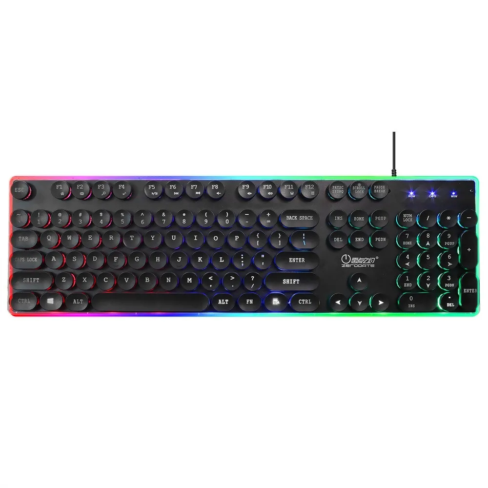 VOBERRY ZeroDate KB202 Backlight Pro Game USB Keyboard Multimedia Lighting Color LED Cable USB Data Connection
VOBERRY ZeroDate KB202 Backlight Pro Game USB Keyboard Multimedia Lighting Color LED Cable USB Data Connection