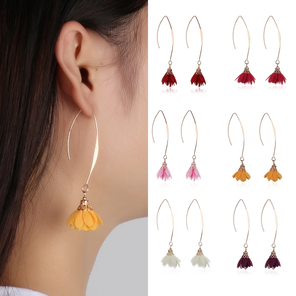 1 Pair Boho Long Tassel Earrings For Women Night Flower Dangle Drop Earring Retro Hook Ear Statement Jewelry brincos Femme 2018
1 Pair Boho Long Tassel Earrings For Women Night Flower Dangle Drop Earring Retro Hook Ear Statement Jewelry brincos Femme 2018
