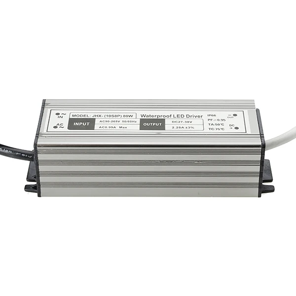 AC90-265V to DC27-38V 80W Waterproof Power Supply 2400mA LED Driver for Lighting New
AC90-265V to DC27-38V 80W Waterproof Power Supply 2400mA LED Driver for Lighting New