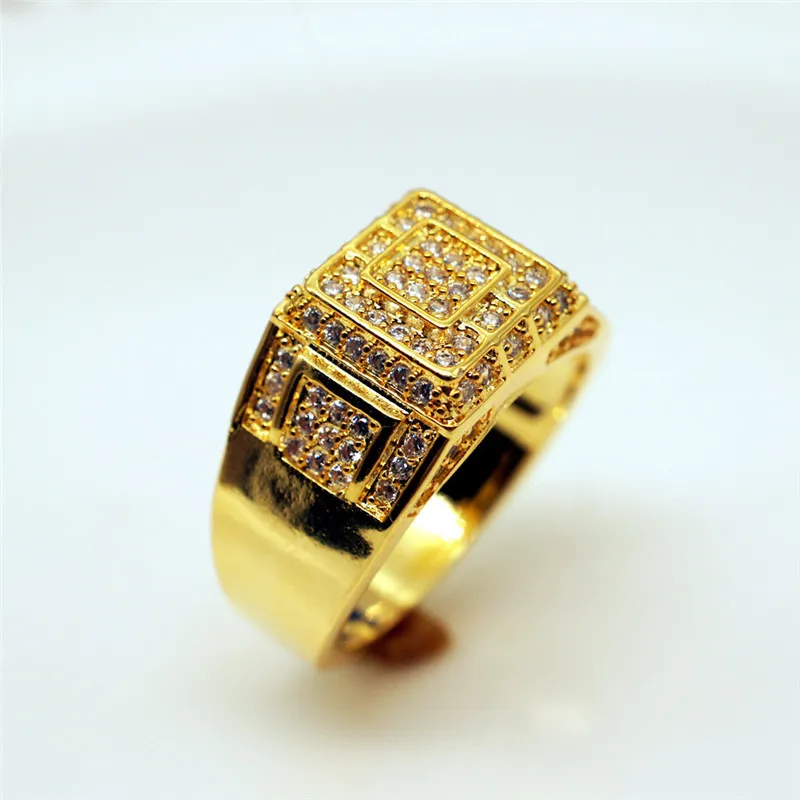 Romad Hip Hop Plated Gold Micro Pave Crystals Zircon Big Square Ring For Men Fashion Engagement Jewelry
Romad Hip Hop Plated Gold Micro Pave Crystals Zircon Big Square Ring For Men Fashion Engagement Jewelry