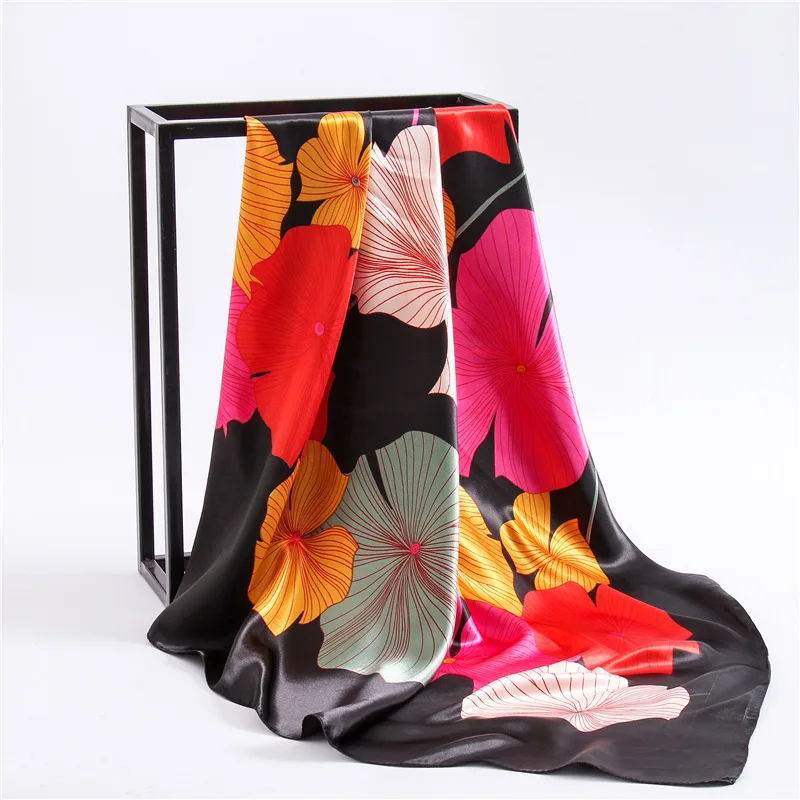 2019 New Women's Square Silk Scarf Ladies Shawls and Wraps Soft Small Office Scarf Headscarf Hijabs Foulard Neckerchief 90*90cm
2019 New Women's Square Silk Scarf Ladies Shawls and Wraps Soft Small Office Scarf Headscarf Hijabs Foulard Neckerchief 90*90cm