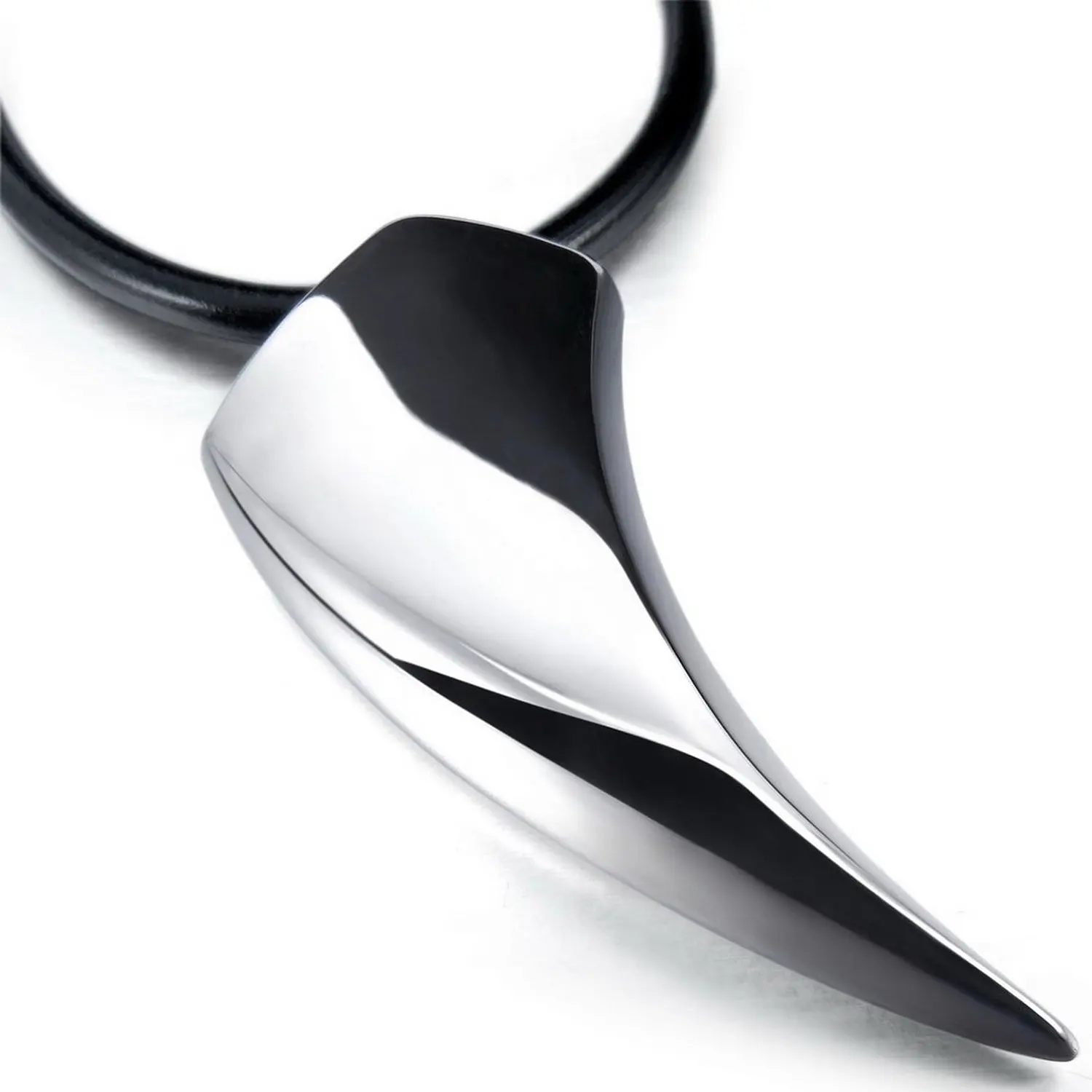 Men's Stainless Steel Pendant Necklace Silver Tone Sharp Spear Wolf Tooth -with 20 inch Cord
Men's Stainless Steel Pendant Necklace Silver Tone Sharp Spear Wolf Tooth -with 20 inch Cord