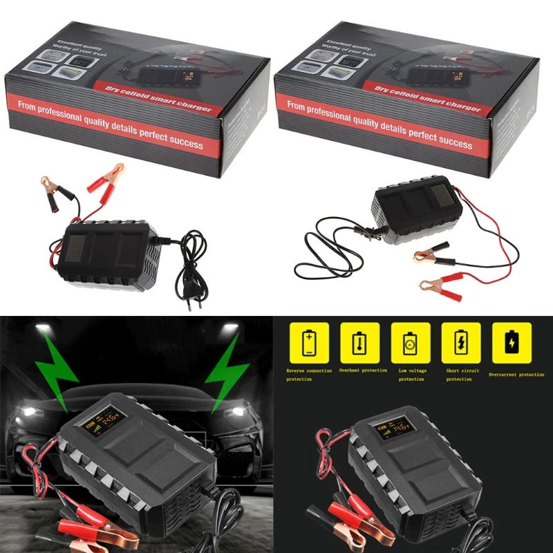 

Intelligent 20A Automobile Battery Lead Acid Battery Charger Car Motorcycle US /EU Chargers Service Equipment