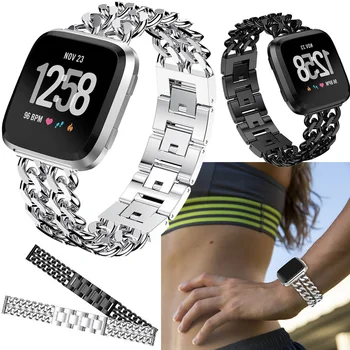 For Fitbit Versa Smart Watch Alloy Steel Watch Wrist Band Strap Replacement Metal wristband Double Row Cowboy Chain Bracelet
For Fitbit Versa Smart Watch Alloy Steel Watch Wrist Band Strap Replacement Metal wristband Double Row Cowboy Chain Bracelet