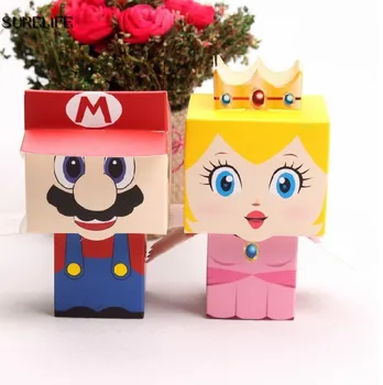 Surelife 50pcs/lot Super Marie Bros princess 25pcs Bride + 25pcs Groom wedding favors Mario candy box for wedding gifts
Surelife 50pcs/lot Super Marie Bros princess 25pcs Bride + 25pcs Groom wedding favors Mario candy box for wedding gifts