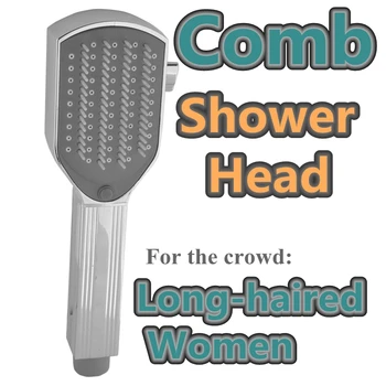 Bathroom Multi-purpose Comb Sprinkler shower Head with Washer-blade Massage Long-haired Women Shower Nozzle With Toggle Switch
Bathroom Multi-purpose Comb Sprinkler shower Head with Washer-blade Massage Long-haired Women Shower Nozzle With Toggle Switch