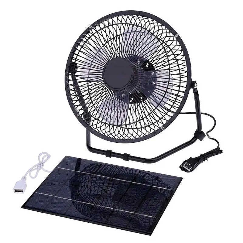 Home Office 8 Inch Cooling Ventilation Silent Fan USB 5.2W 6V Solar Panel Iron Fan for Smartphone Power Bank Laptop Desktop
Home Office 8 Inch Cooling Ventilation Silent Fan USB 5.2W 6V Solar Panel Iron Fan for Smartphone Power Bank Laptop Desktop