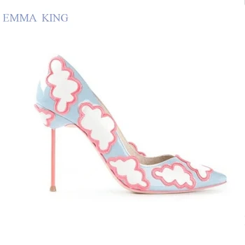 2019 New Sweet Girls Cloud Design Single Shoes Pointed Toe Shallow Pumps Elegant Ladies Stiletto High Heels Party Wedding Shoes
2019 New Sweet Girls Cloud Design Single Shoes Pointed Toe Shallow Pumps Elegant Ladies Stiletto High Heels Party Wedding Shoes