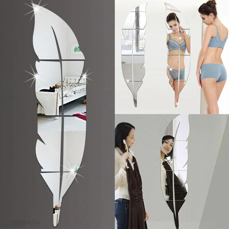 DIY Feather Style Acrylic Mirror Wall Stickers Home Room Mural Decoration Art background Stickers Vinilos Paredes Home Decor
DIY Feather Style Acrylic Mirror Wall Stickers Home Room Mural Decoration Art background Stickers Vinilos Paredes Home Decor