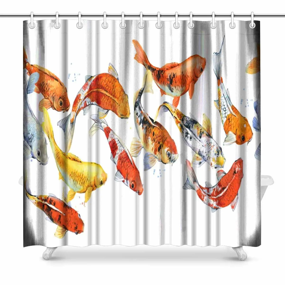 Aplysia Koi Carp Pattern Watercolor Fish Bathroom Shower Curtain Accessories 72 Inches
Aplysia Koi Carp Pattern Watercolor Fish Bathroom Shower Curtain Accessories 72 Inches