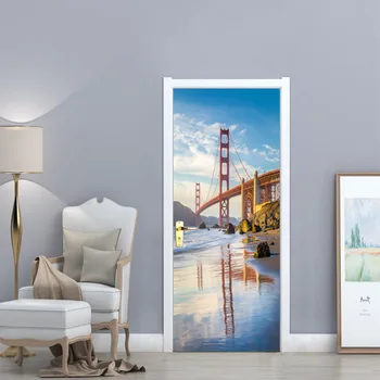 Golden Gate Bridge Home Decor Furniture Wrap Waterproof Door Sticker Self Adhesive Wallpaper Kitchen Desk Door Decor
Golden Gate Bridge Home Decor Furniture Wrap Waterproof Door Sticker Self Adhesive Wallpaper Kitchen Desk Door Decor