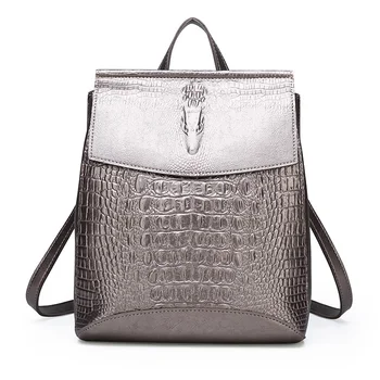 Luxury Women Pu Leather Backpack High Quality Ladies Crocodile Shoulder Bag New Fashion Female Large Capacity Travel Backpacks
Luxury Women Pu Leather Backpack High Quality Ladies Crocodile Shoulder Bag New Fashion Female Large Capacity Travel Backpacks