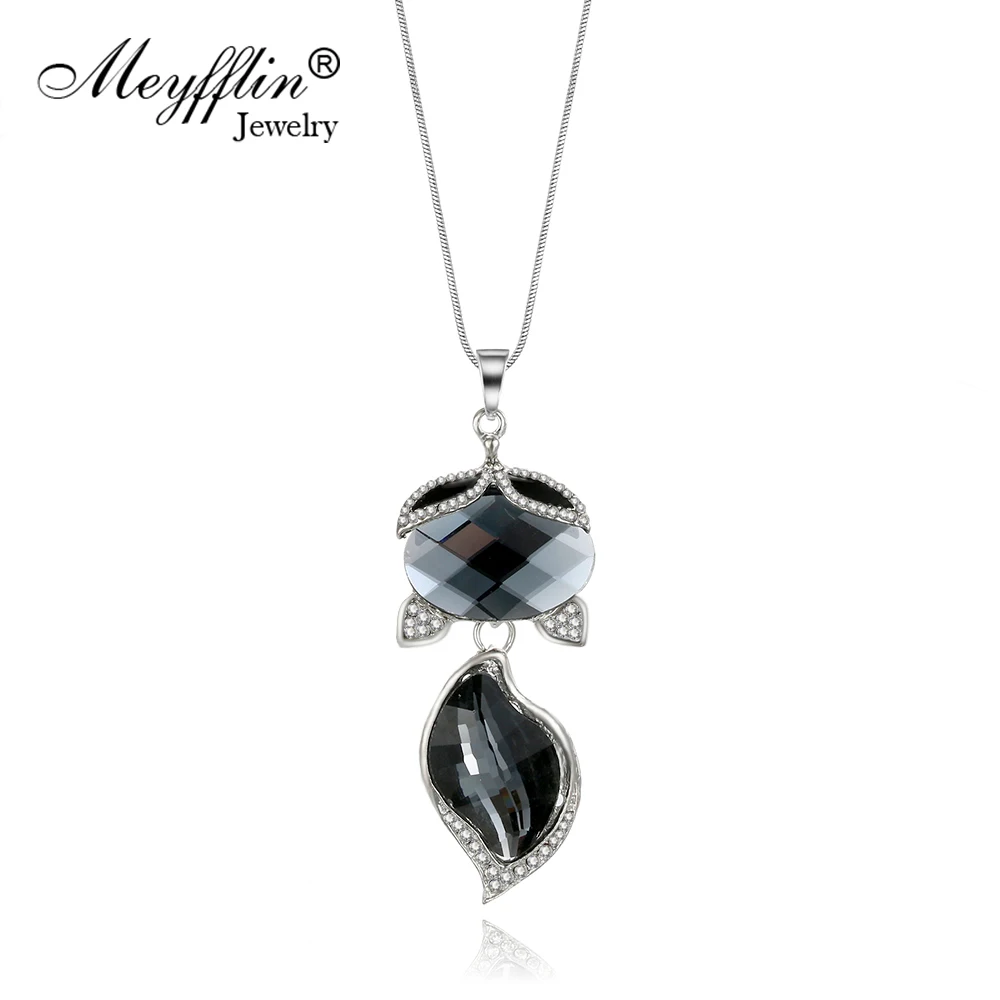 Meyfflin New Cute Crystal Fox Long Necklaces & Pendants for Women Fashion Silver Color Chain Crystal Necklace Choker Jewelry
Meyfflin New Cute Crystal Fox Long Necklaces & Pendants for Women Fashion Silver Color Chain Crystal Necklace Choker Jewelry