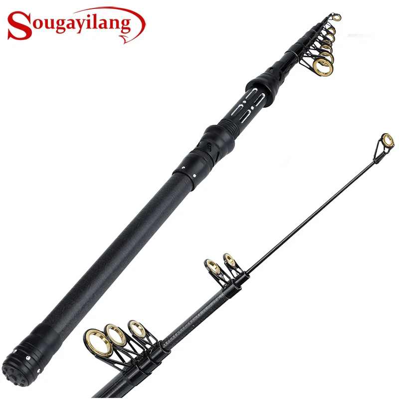 Sougayilang Telescopic Fishing Rod 1.8M-2.7M Carbon Fiber Travel Spinning Fishing Pole for Saltwater Freshwater Fishing
Sougayilang Telescopic Fishing Rod 1.8M-2.7M Carbon Fiber Travel Spinning Fishing Pole for Saltwater Freshwater Fishing