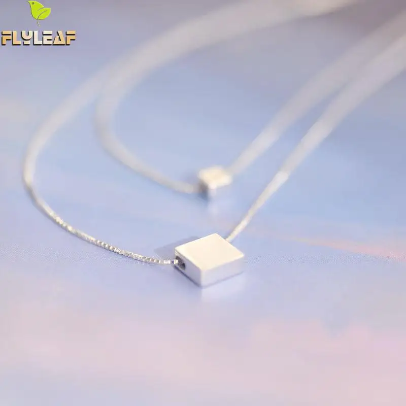 Flyleaf 925 Sterling Silver Simple Square Multilayer Necklaces & Pendants For Women Girl Hypoallergenic Sterling Silver Jewelry
Flyleaf 925 Sterling Silver Simple Square Multilayer Necklaces & Pendants For Women Girl Hypoallergenic Sterling Silver Jewelry