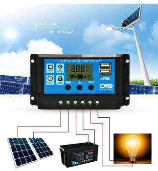 10A 20A 30A Solar Charge Controller 12V 24V Auto Output Solar Cell Panel Regulator LCD Dual USB Home Battery Charger
10A 20A 30A Solar Charge Controller 12V 24V Auto Output Solar Cell Panel Regulator LCD Dual USB Home Battery Charger