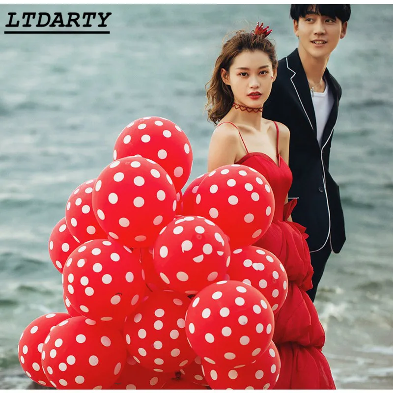 20pcs Black Red White Spot Latex Balloons Polka Dot Wave Point Globos Baby Shower Birthday Wedding Party Decoration Supplies
20pcs Black Red White Spot Latex Balloons Polka Dot Wave Point Globos Baby Shower Birthday Wedding Party Decoration Supplies