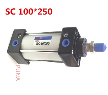 100mm Bore 250mm Stroke 100*250 Standard Pneumatic Airtac Type Cylinder SC 100x250 Adjustable Rod Cylinders 100-250 
100mm Bore 250mm Stroke 100*250 Standard Pneumatic Airtac Type Cylinder SC 100x250 Adjustable Rod Cylinders 100-250