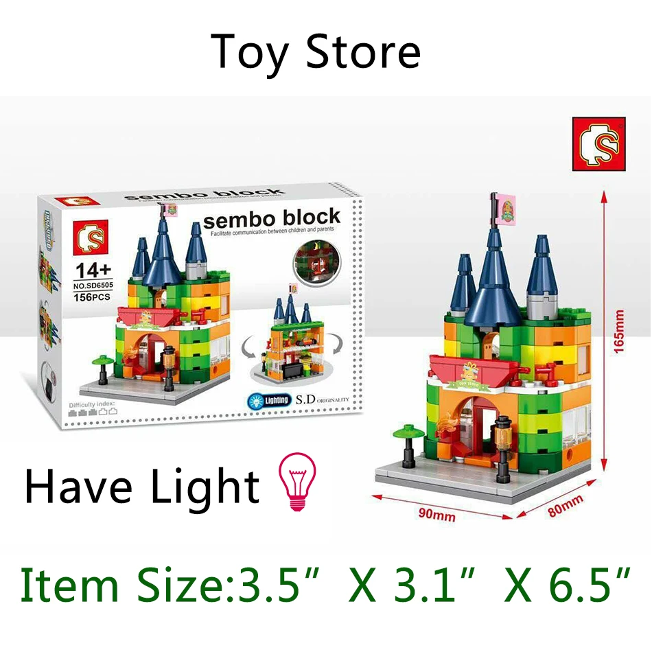 2017 Mini Street View Building Block Toy Store Have Light Compatible With Legoes City Toys SD6505 Christmas gift Free shipping
2017 Mini Street View Building Block Toy Store Have Light Compatible With Legoes City Toys SD6505 Christmas gift Free shipping