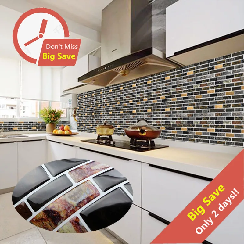 313*310MM/pcs 3D Mosaic Tile Stickers For Kitchen Bathroom Renovation Waterproof Decorative Mural Vinyl Self Adhesive Wall Paper
313*310MM/pcs 3D Mosaic Tile Stickers For Kitchen Bathroom Renovation Waterproof Decorative Mural Vinyl Self Adhesive Wall Paper