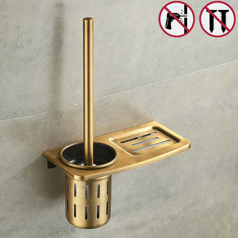 Nail Free Toilet Brush Holders Black And Antique Bathroom Shelves Toilet Bowl Brush Clean Bathroom Accessories
Nail Free Toilet Brush Holders Black And Antique Bathroom Shelves Toilet Bowl Brush Clean Bathroom Accessories
