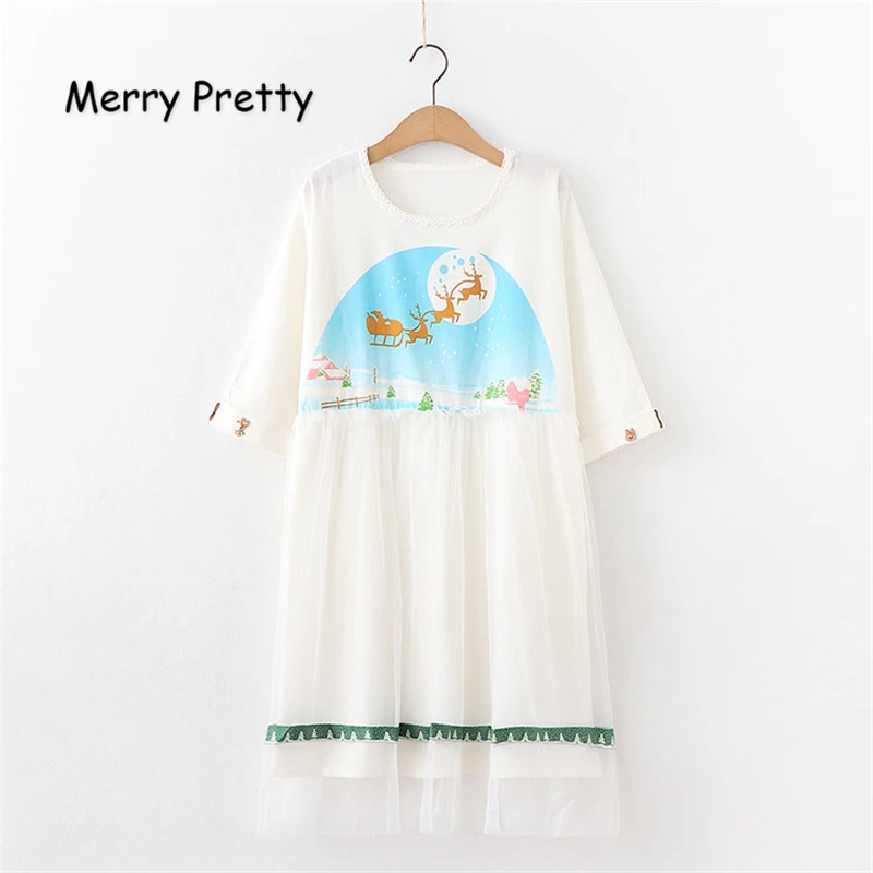 Merry Pretty Women Mesh Patchwork White Dress Cartoon Print Cotton AL-Line Dresses 2019 Summer Short Sleeve O-Neck Mini Dress
Merry Pretty Women Mesh Patchwork White Dress Cartoon Print Cotton AL-Line Dresses 2019 Summer Short Sleeve O-Neck Mini Dress